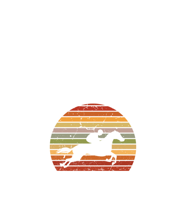 horse race model negru pe tricou