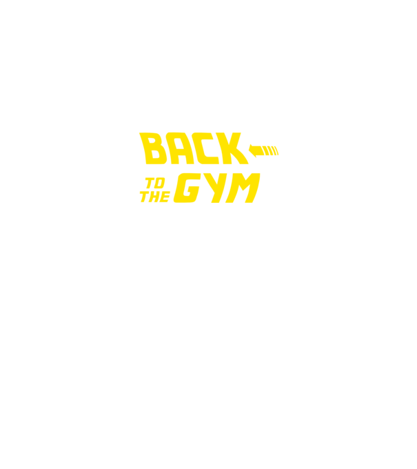 Back to the gym model negru pe tricou