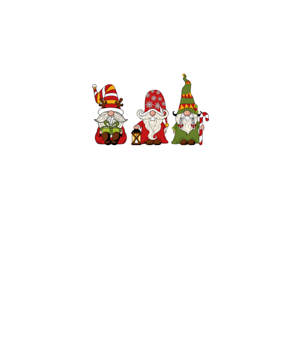Xmas gnomes 2 model negru pe tricou