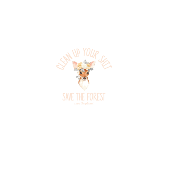 Clean up your shit model negru pe tricou