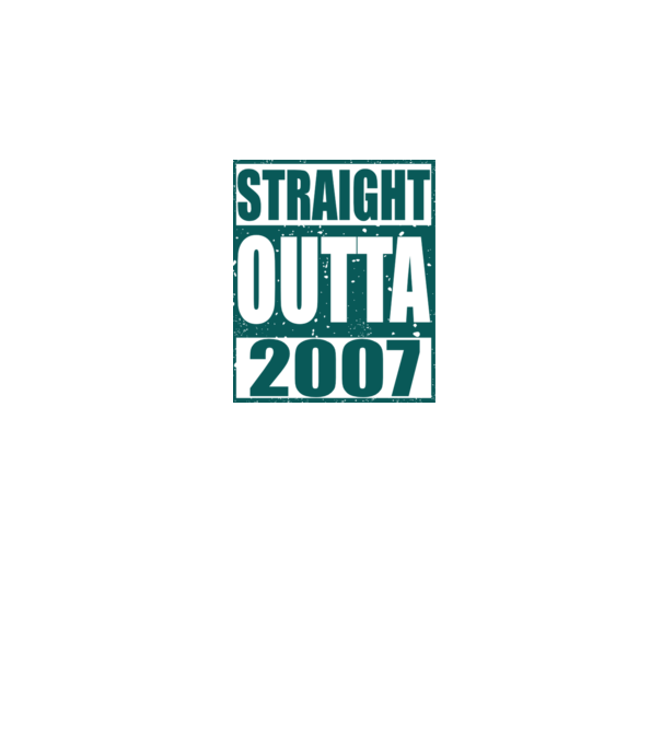 Straight Outta - 2007 model gri pe tricou
