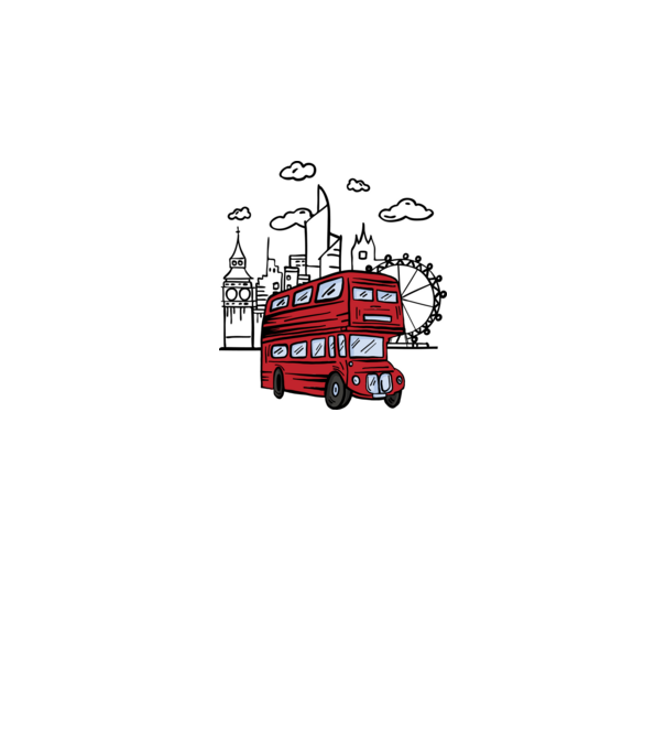 Autobuze model alb pe tricou