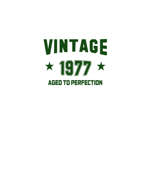 Vintage - 1977 model alb pe tricou