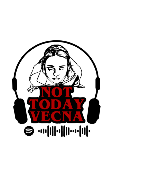 not today vecna model albastru deschis pe tricou