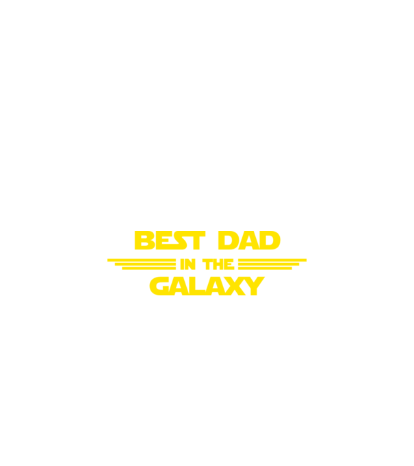 Best dad in the galaxy model negru pe tricou