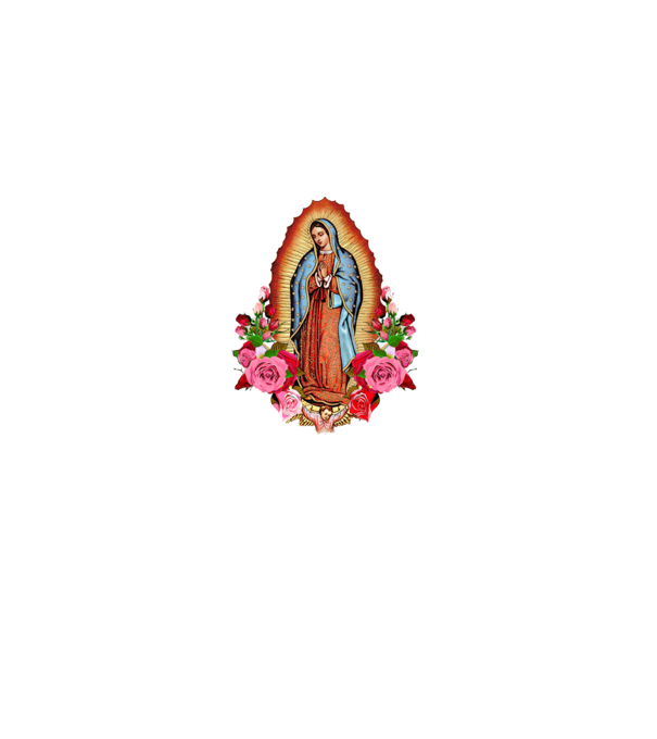 Fecioara Maria model negru pe tricou