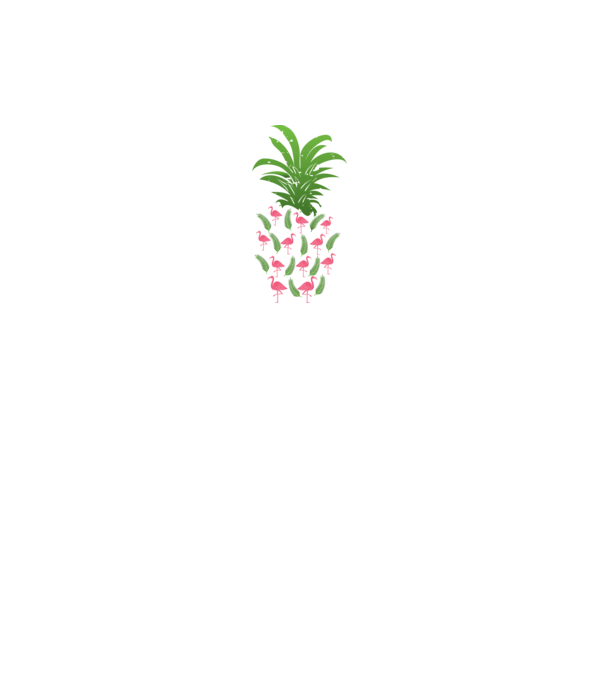 Flamingo ananas model negru pe tricou