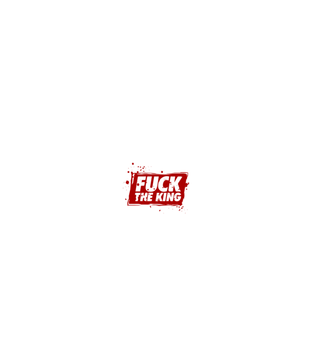 Fuck the king model negru pe tricou