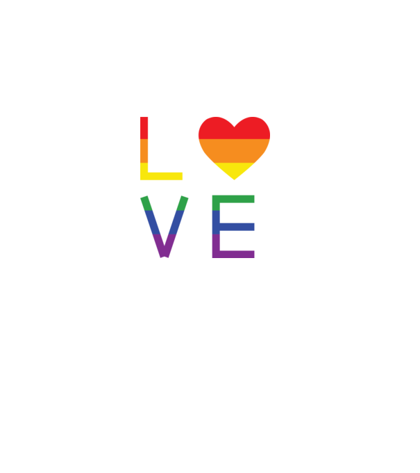 love lgbtq model alb pe tricou