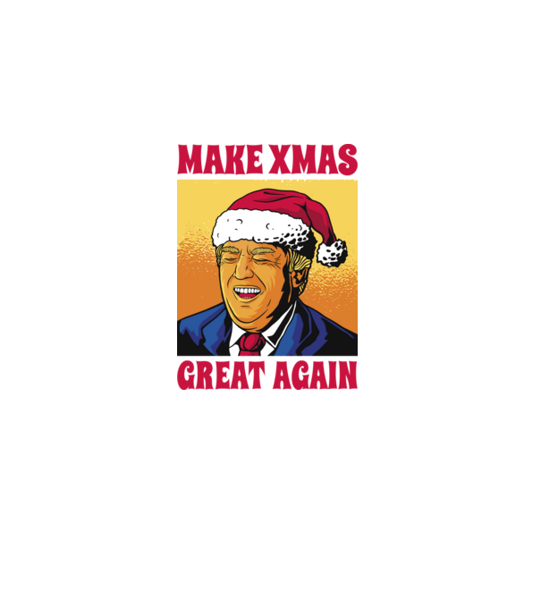Make Xmas great again model negru pe tricou