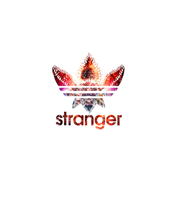 stranger logo poster model negru pe tricou