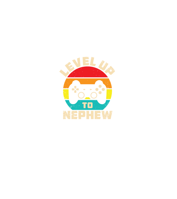 Level Up Nephew model negru pe tricou