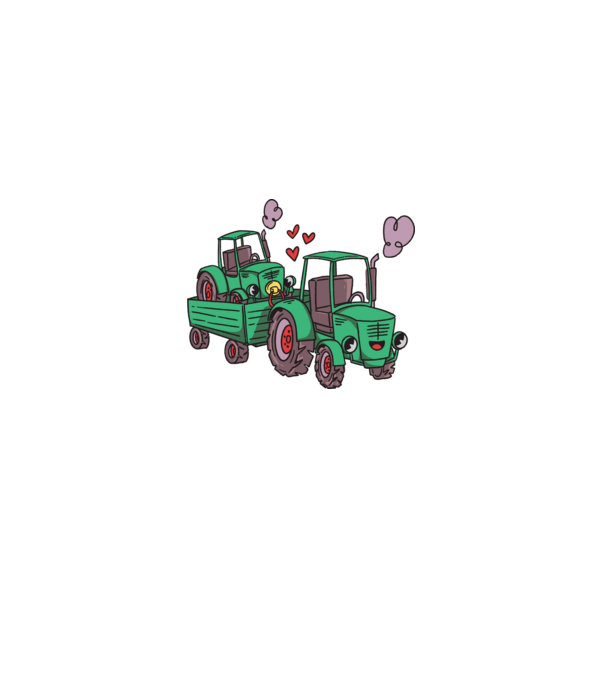 TRACTOR model negru pe tricou