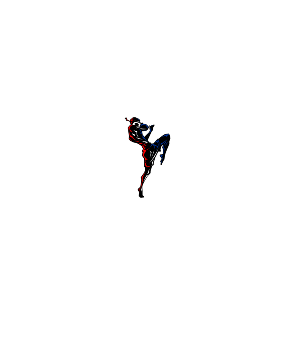 Muay Thai model negru pe tricou