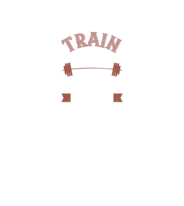 Train Hard model negru pe tricou