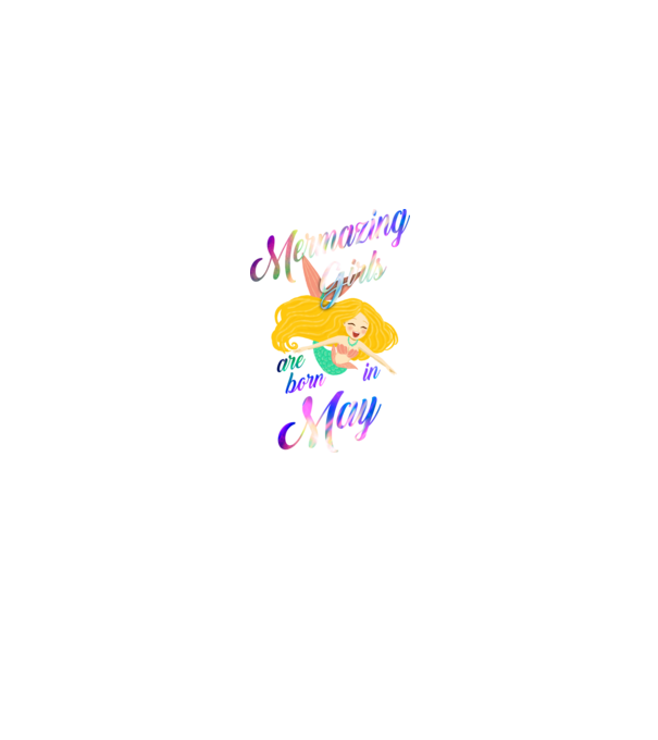 Mermazing girls are born may model negru pe tricou