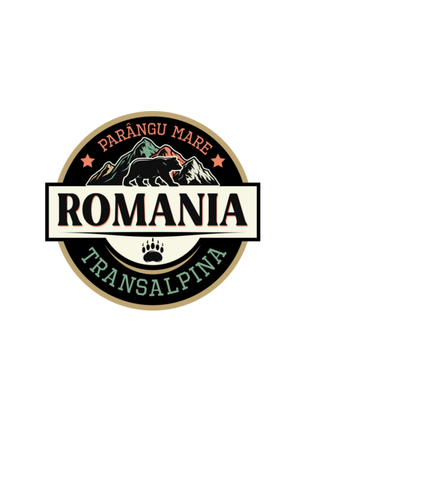 România transalpina model alb pe tricou