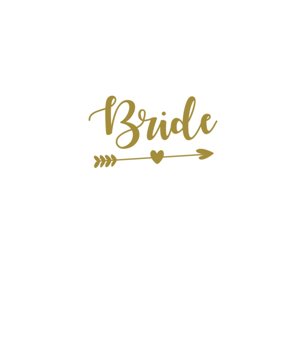 Bride model alb pe tricou