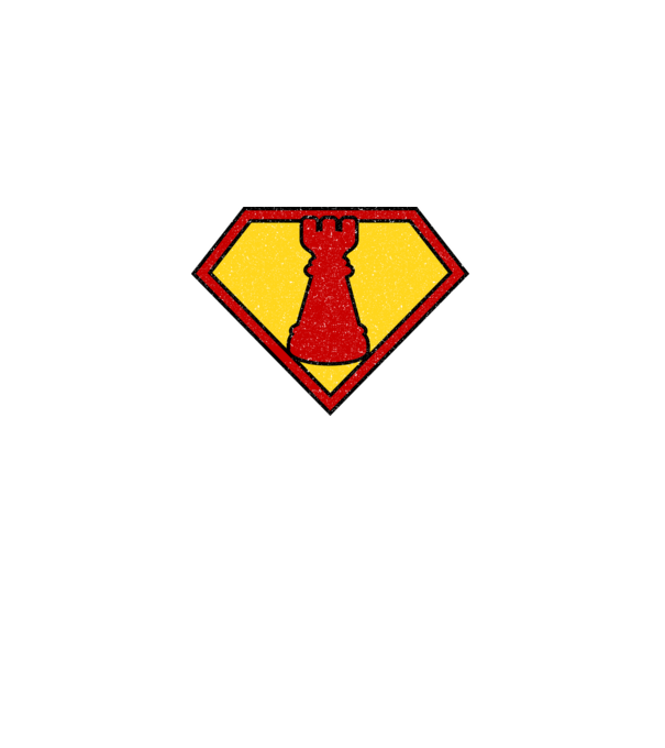 SuperChess turnul de sah model kaki pe tricou