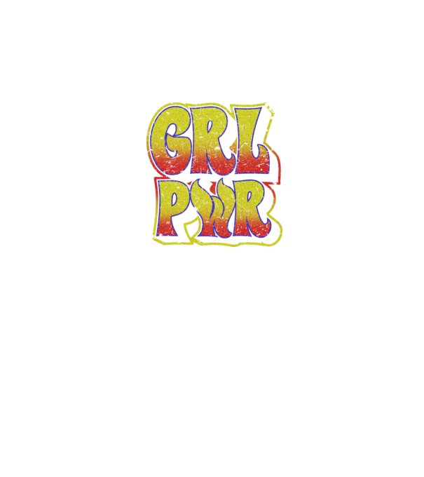 Girl Power retro model negru pe tricou