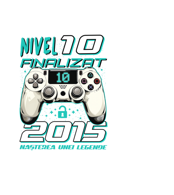 Nivel finalizat 10 2015 model negru pe tricou