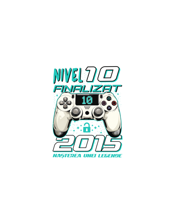 Nivel finalizat 10 2015 model negru pe tricou