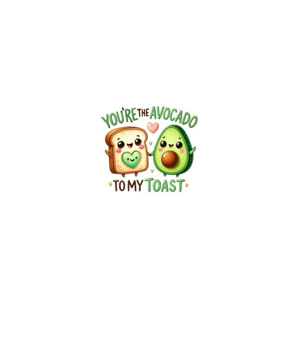 Avocado to my Toast model gri pe tricou