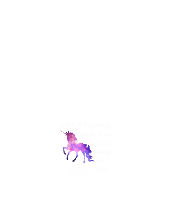 Always be UNICORN model negru pe tricou