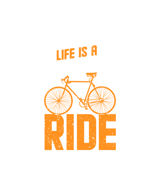 Life is a beautiful ride model alb pe tricou