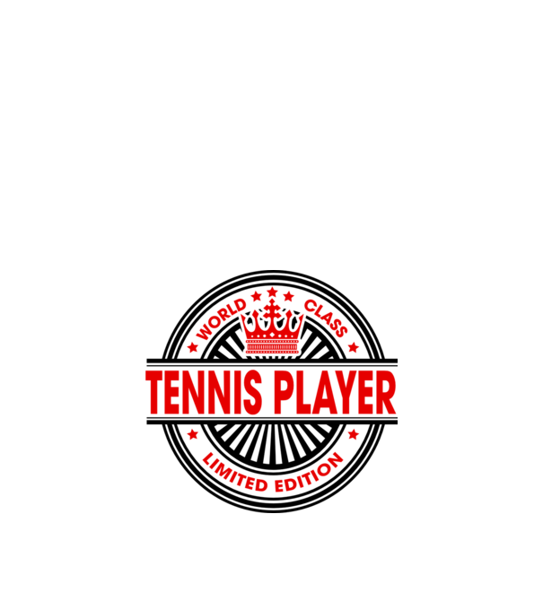 World class JUCĂTOR TENIS model alb pe tricou