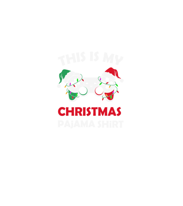 This is my christmas pajama model negru pe tricou