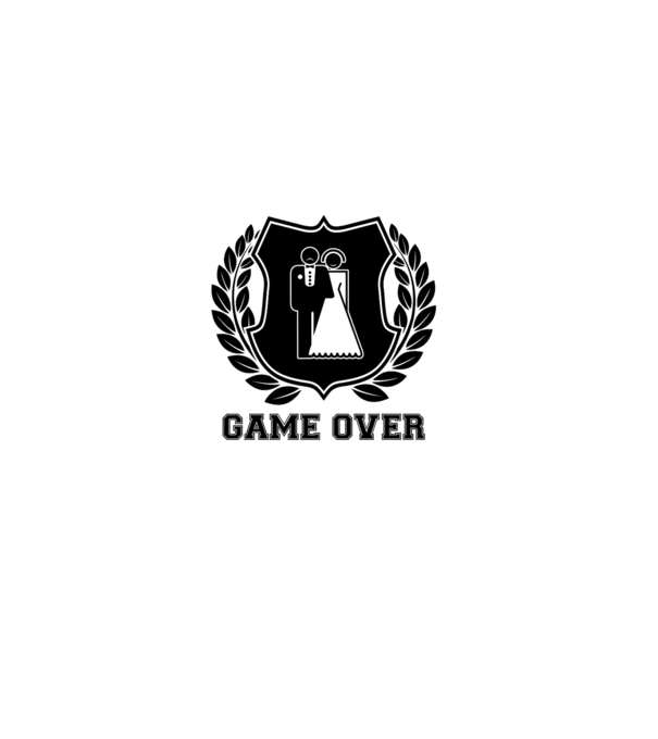 Bachelor GAME OVER model gri pe tricou