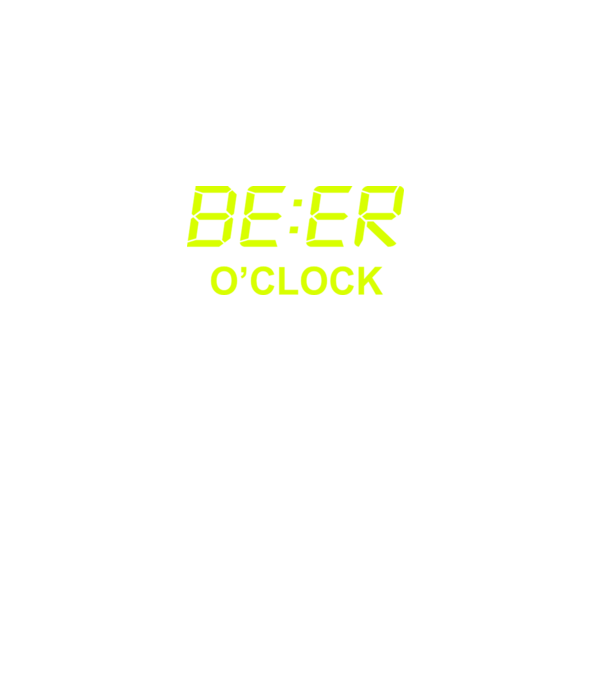 'Beer o'' clock' model negru pe tricou