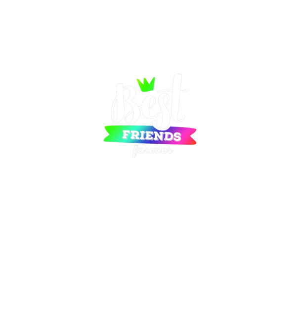Best friends forever model albastru regal pe tricou