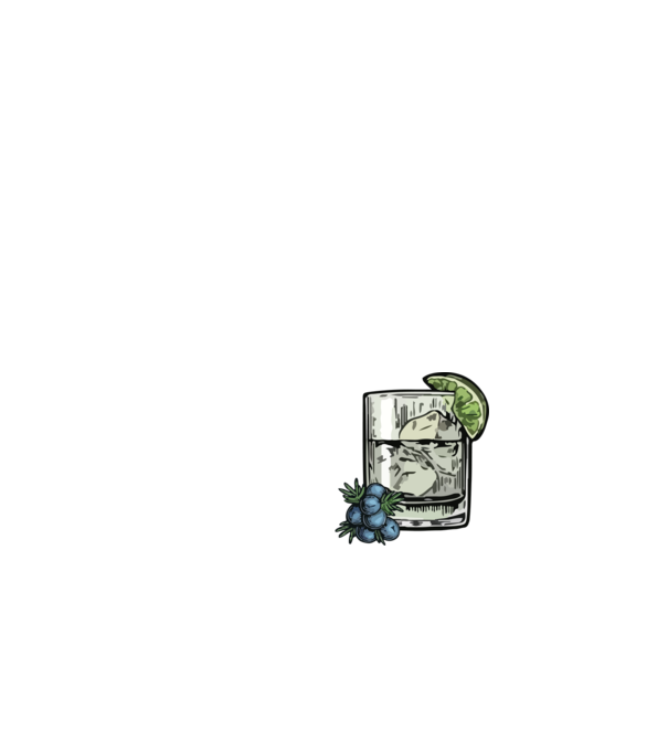 Let the fun be gin model negru pe tricou