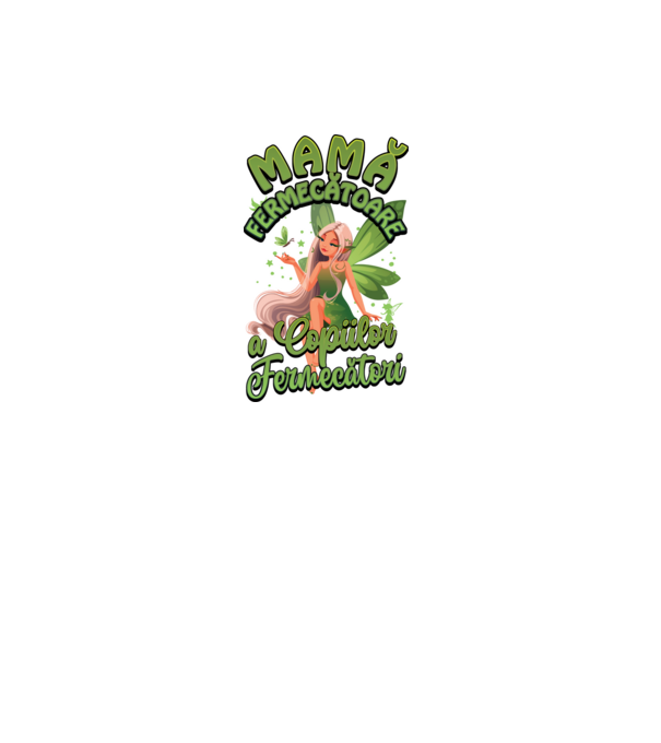 Mamă fermecătoare a copiilor fermecătorit model alb pe tricou