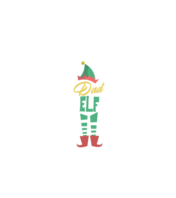 Elf family dad model negru pe tricou
