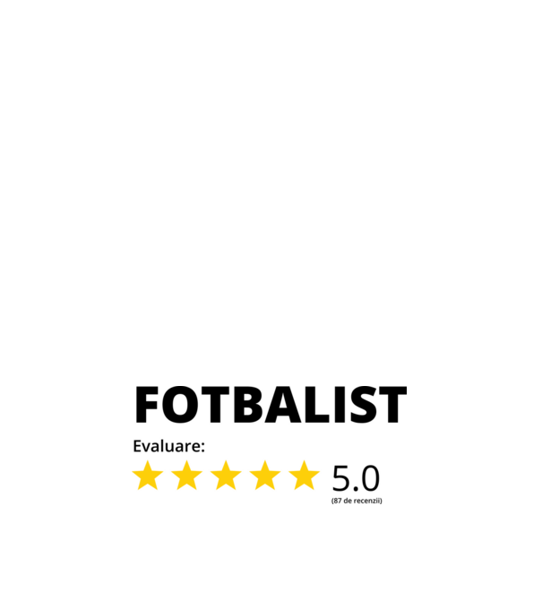 Evaluare 5 FOTBALIST model negru pe tricou