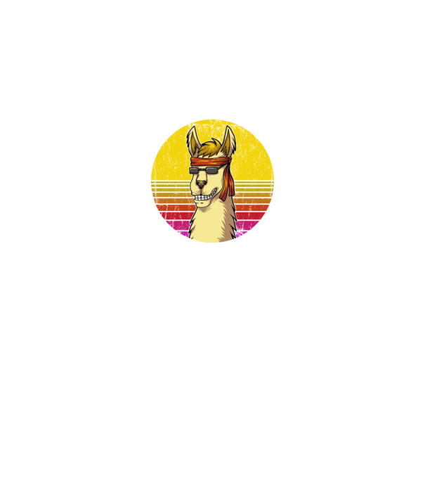 No Prob LLama - Láma model negru pe tricou