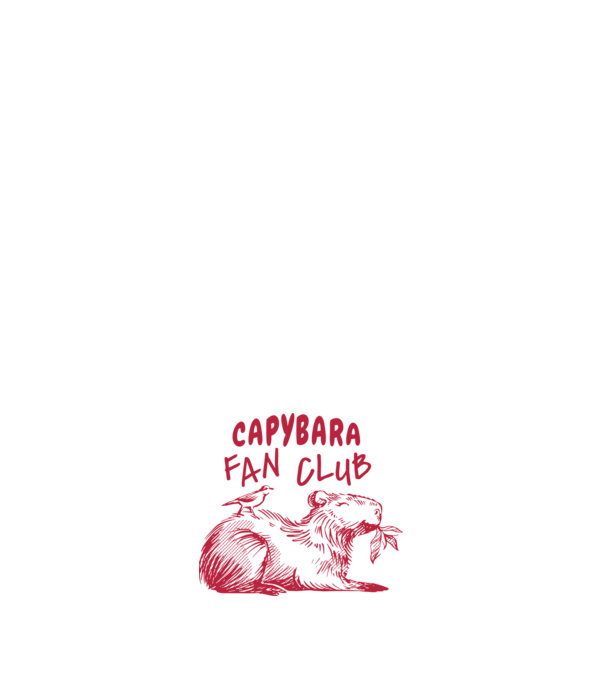 Capybara fan club model roz deschis pe tricou
