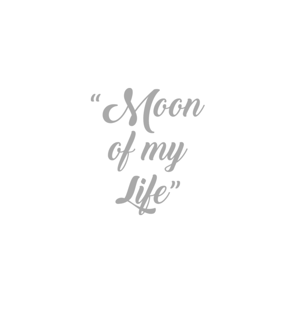 Moon of my life model negru pe tricou