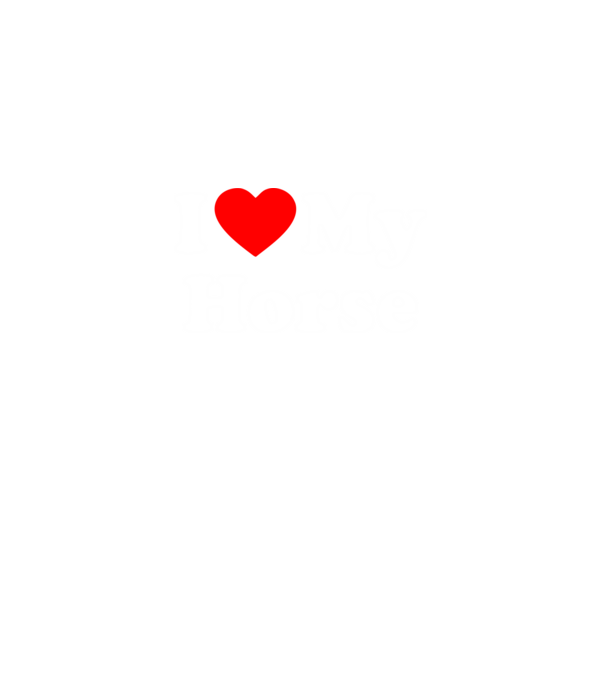 i ove my horse model negru pe tricou