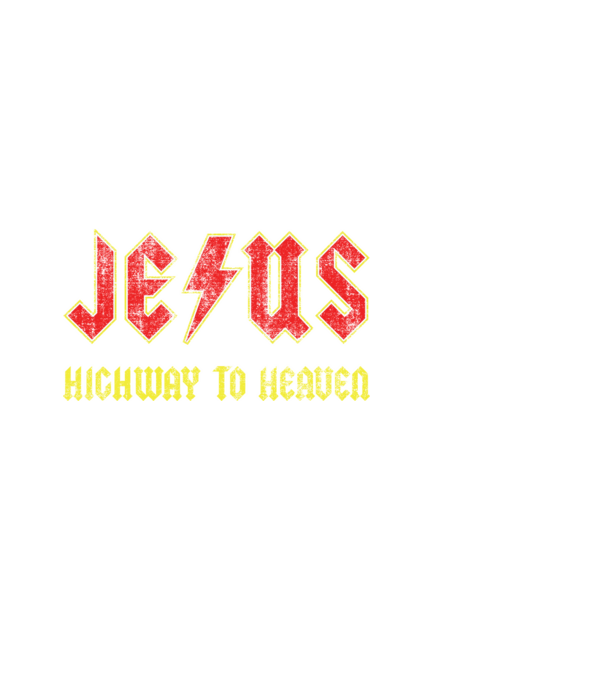 JESUS HIGHWAY TO HEAVEN model negru pe tricou