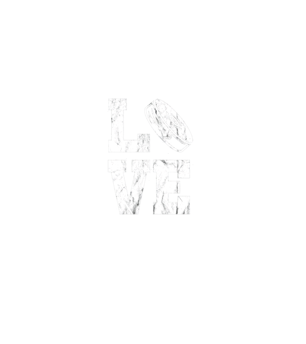 Love hockey model negru pe tricou