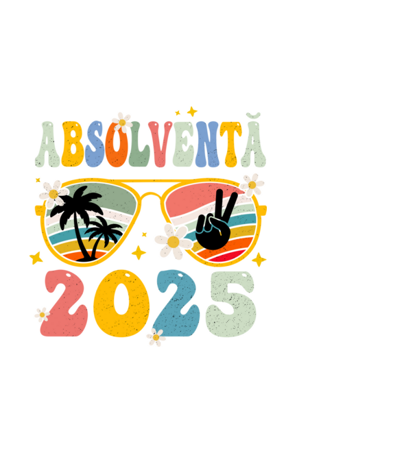Absolventă 2025 model negru pe tricou