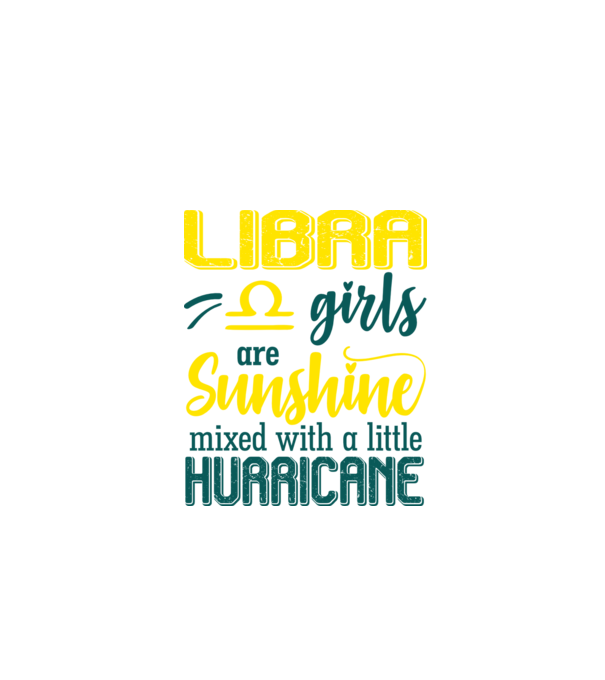 Sunshine with Hurricane LIBRA model negru pe tricou
