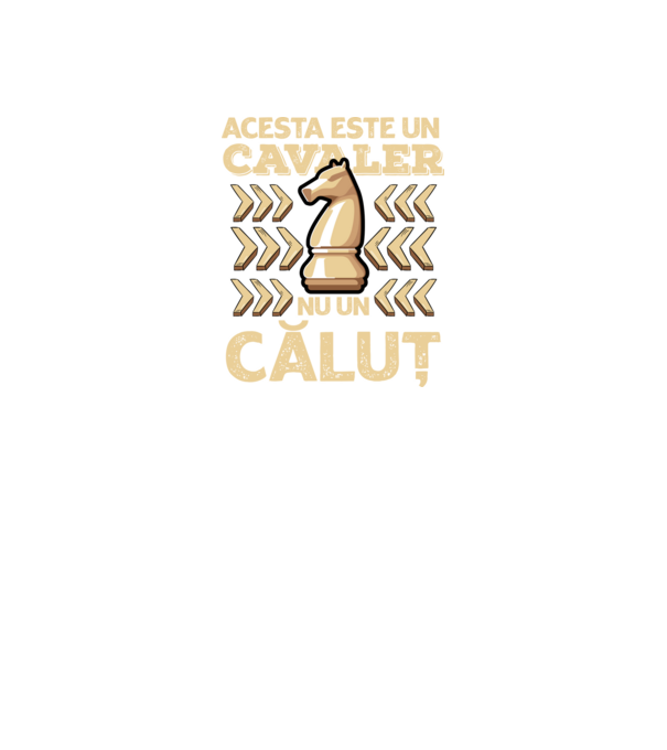 Acesta este un cavaler, nu un căluț model negru pe tricou