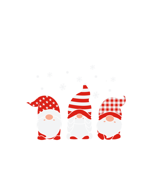 Xmas gnomes model negru pe tricou