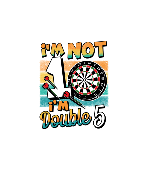 Darts Birthday 10 years old model alb pe tricou