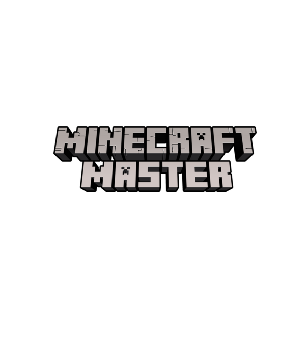 Minecraft Master model negru pe tricou